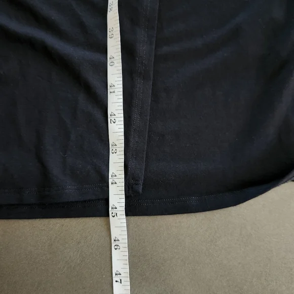 Eileen Fisher Womens Black Jersey Bottom Wrap Maxi Dress Size Large - Picture 9 of 9